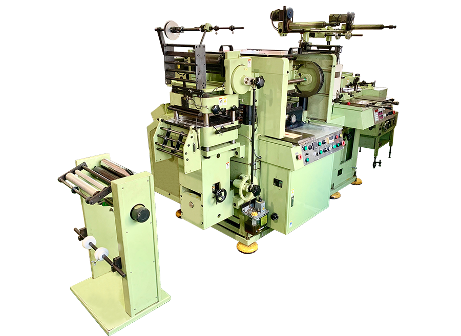 恩田製作所 OPM-W250-4S 平圧機 箔+3C+PP+抜き×2台